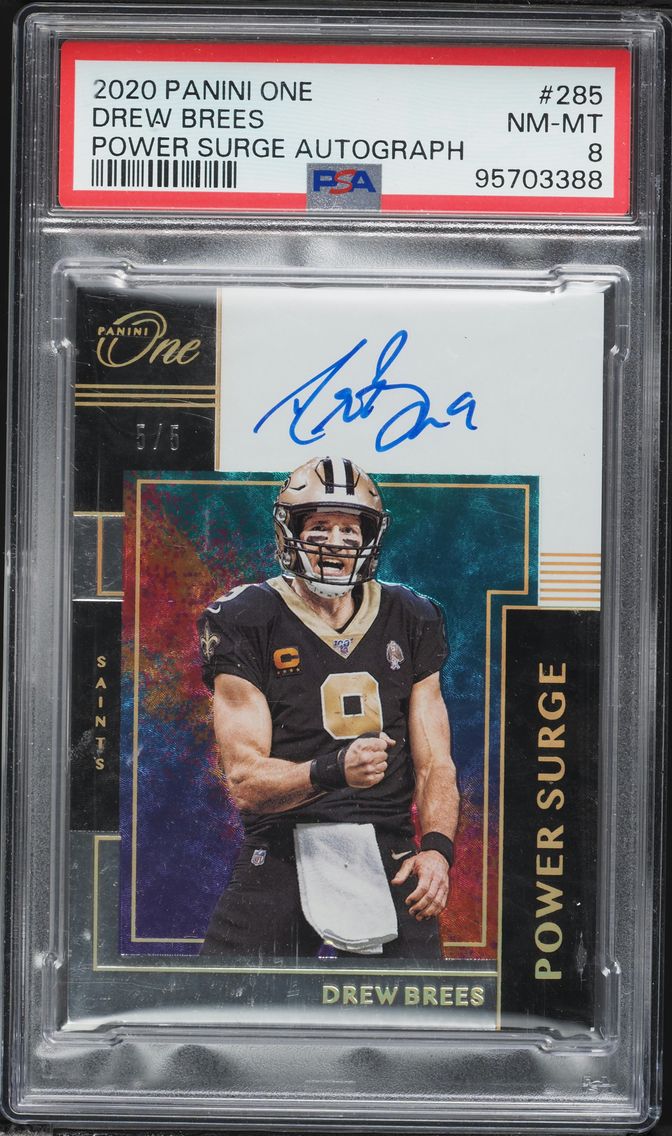 2020 #285 Drew Brees PSA 8 Panin