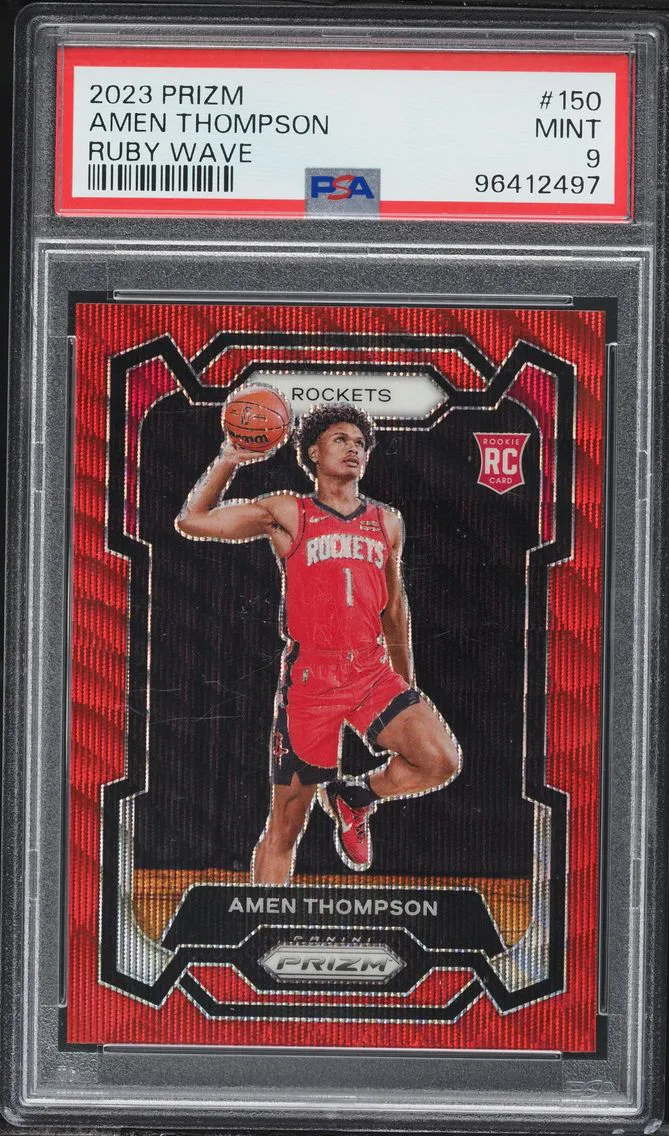 2023 #150 Amen Thompson PSA 9 Panini Prizm Basketball