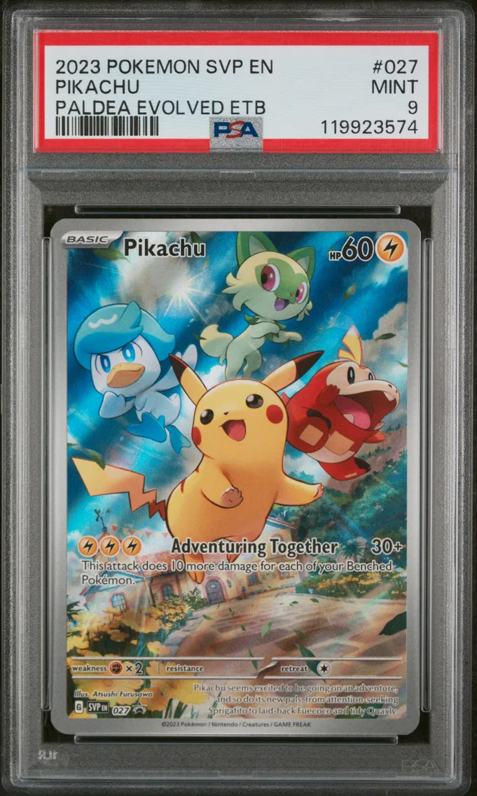 2023 #027 Pikachu PSA 9 Svp EN-S