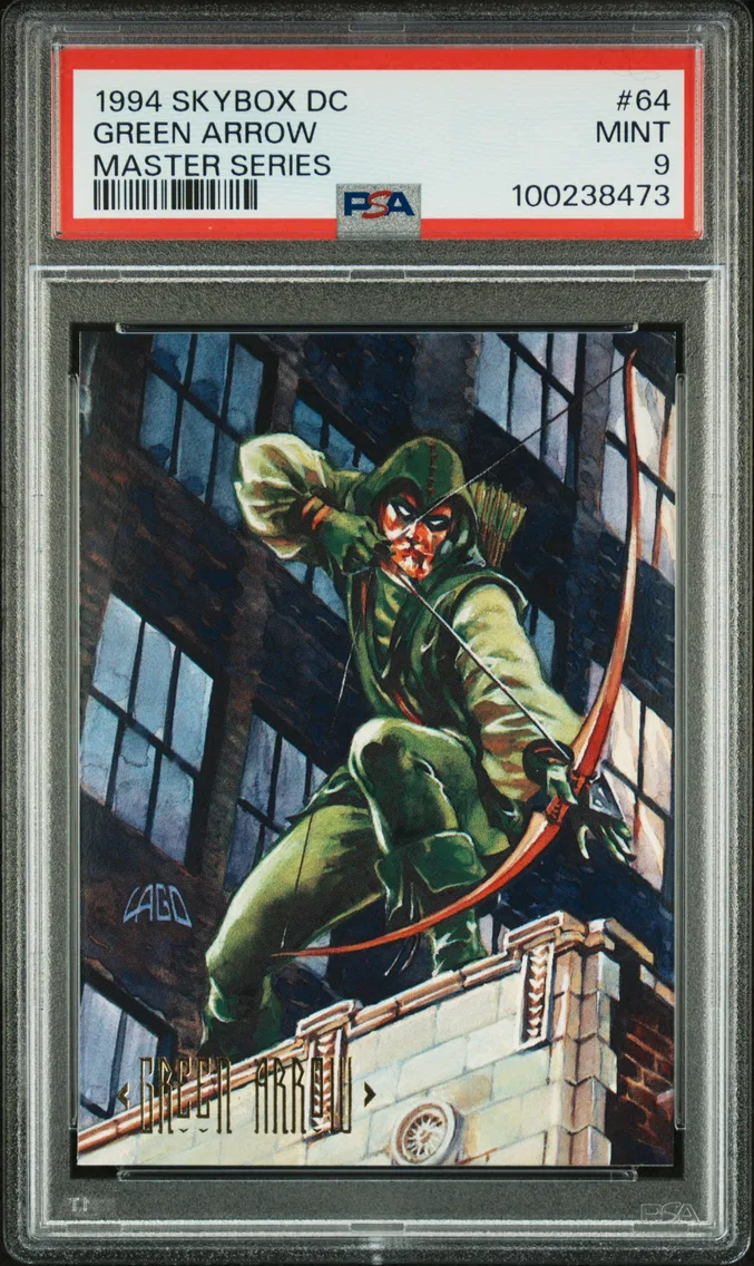 1994 #64 Green Arrow PSA 9 Skybox DC Master Series