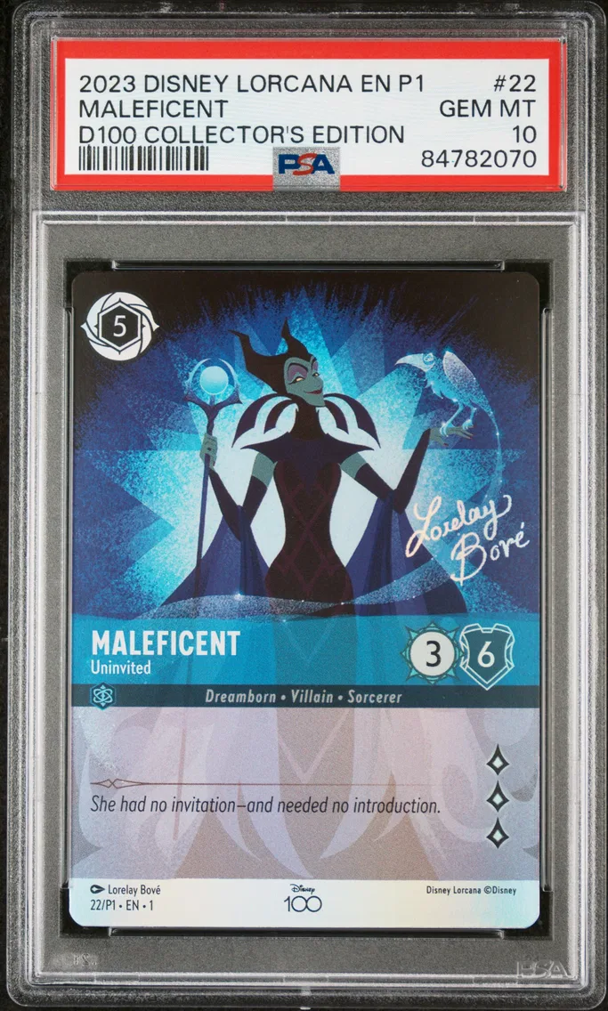 2023 #22 Maleficent - Uninvited PSA 10 Disney Lorcana EN P1-Promo