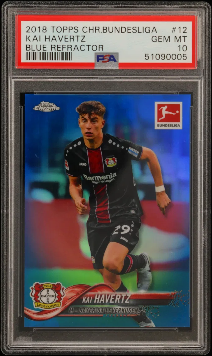 2018 #12 Kai Havertz PSA 10 Topps Chrome Bundesliga