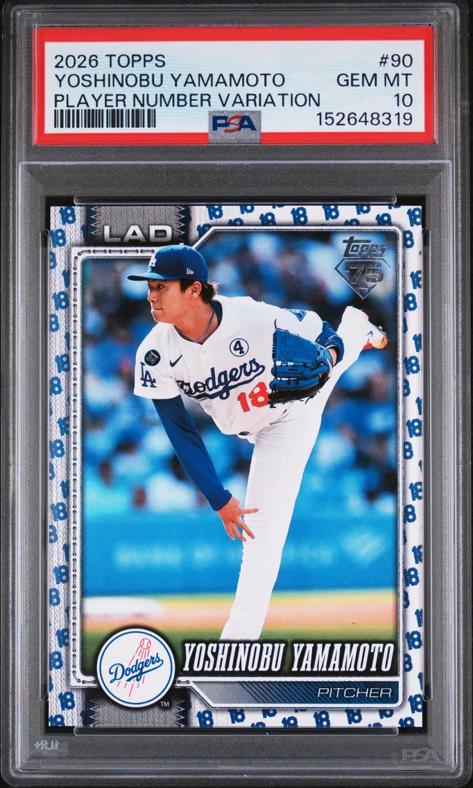 2026 #90 Yoshinobu Yamamoto PSA 10 Topps