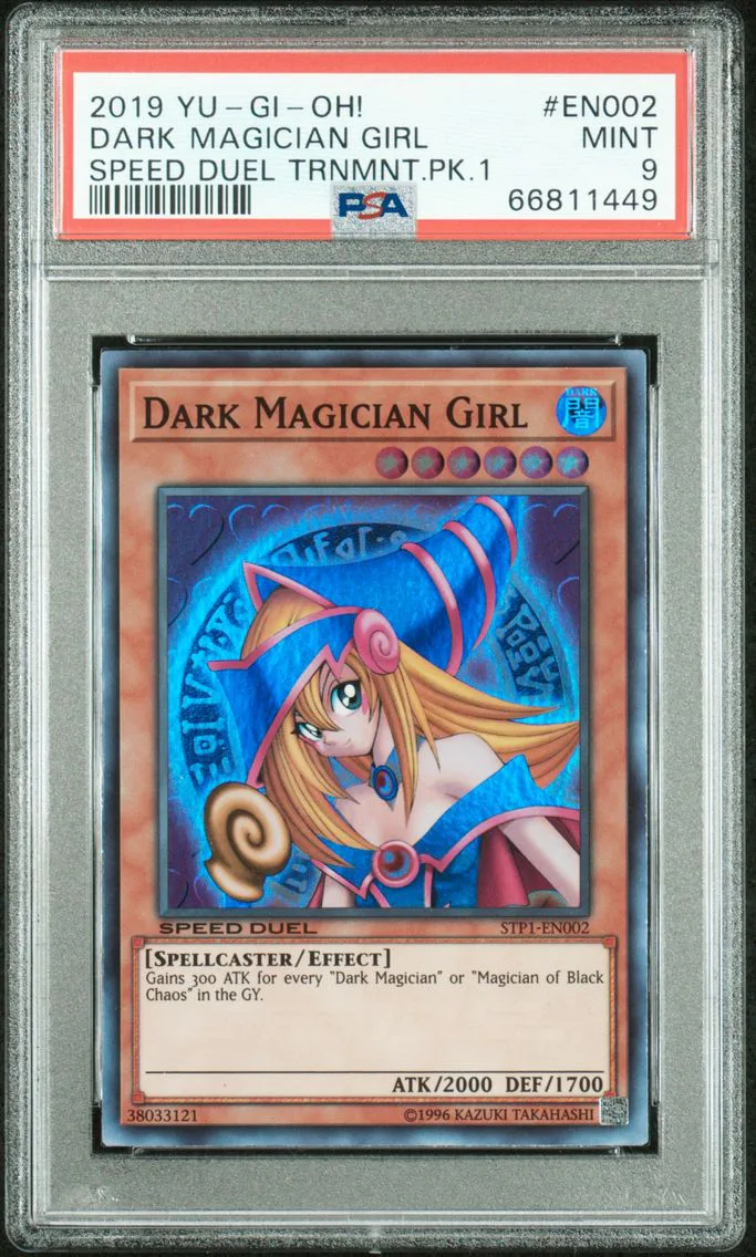 2019 #EN002 Dark Magician Girl PSA 9 YU-GI-Oh! Speed Duel Tournament Pack 1