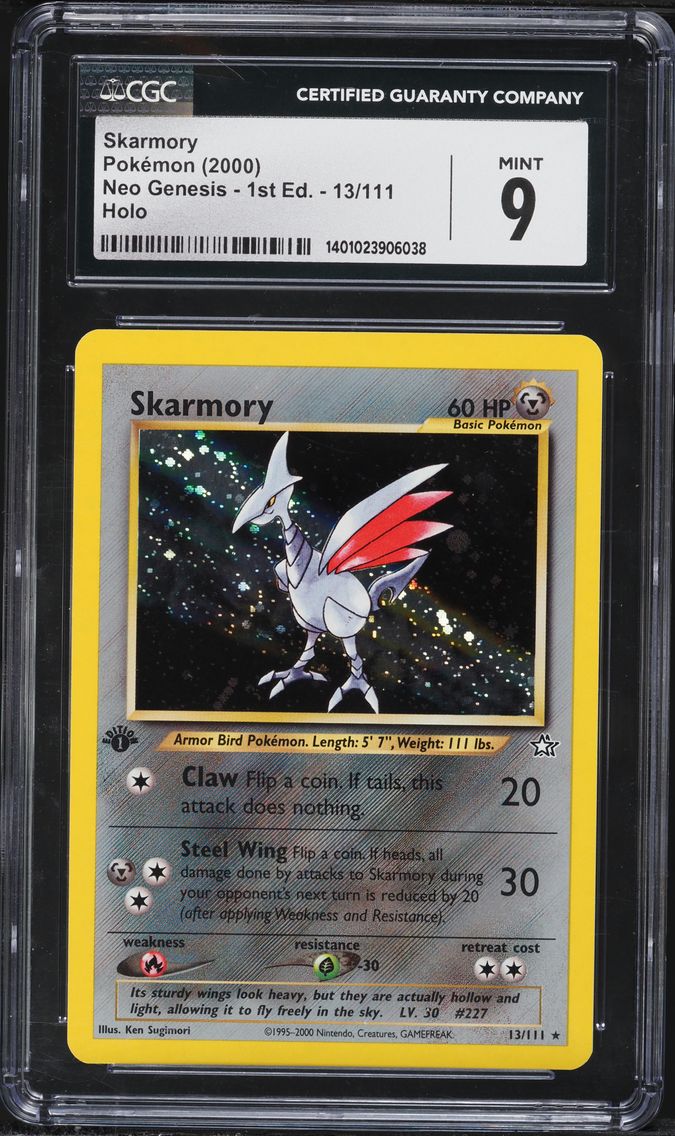 2000 #13 Skarmory-Holo CGC 9 Neo Genesis 1st Edition Pokemon