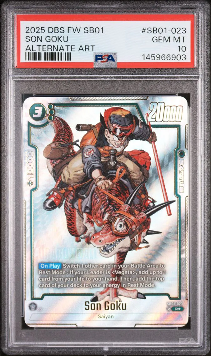 2025 #SB01-023 Son Goku PSA 10 Dragon Ball Super Card Game Fusion World Manga Booster 01