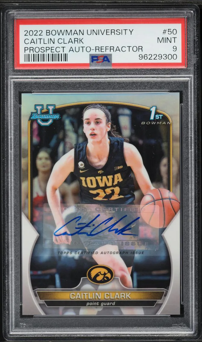 2022 #50 Caitlin Clark PSA 9 Bow