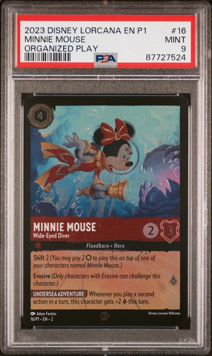 2023 #16 MINNIE MOUSE PSA 9 Disney Lorcana EN P1-Promo
