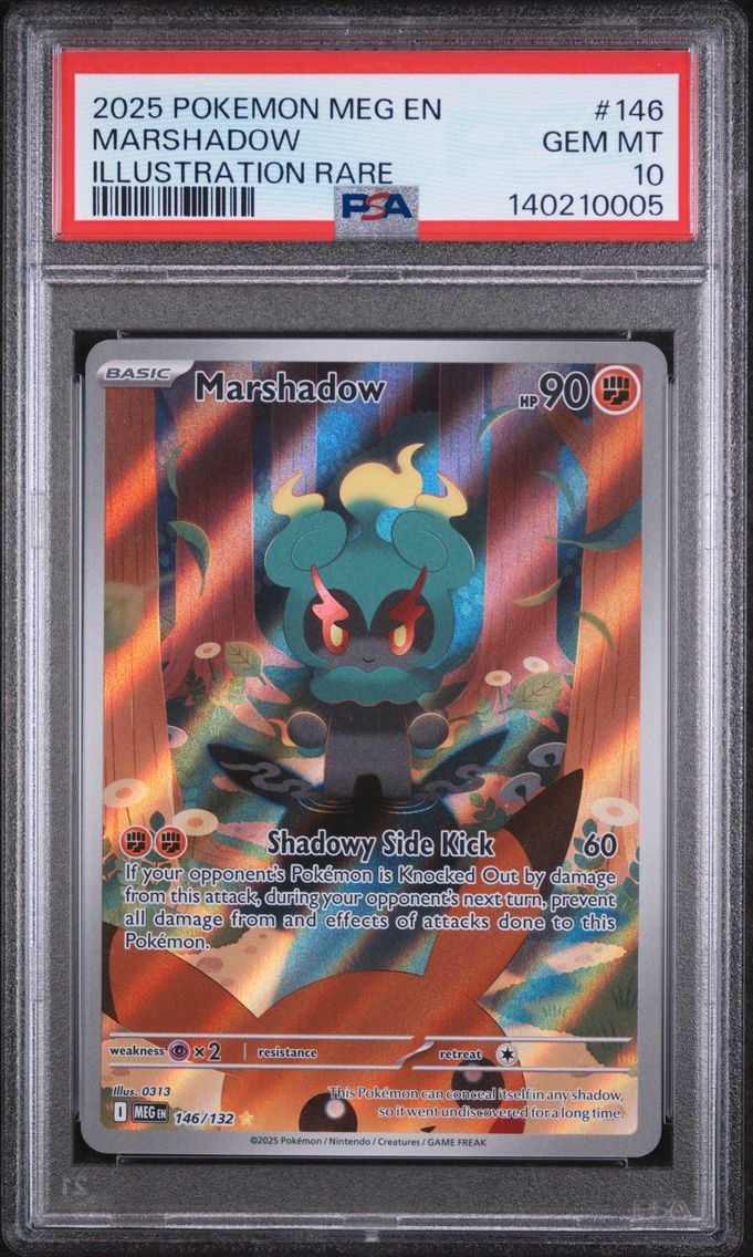 2025 #146 Marshadow PSA 10 Meg EN-Mega Evolution
