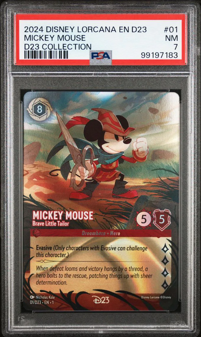 2024 #01 MICKEY MOUSE PSA 7 Disney Lorcana EN D23-D23 Expo Promo