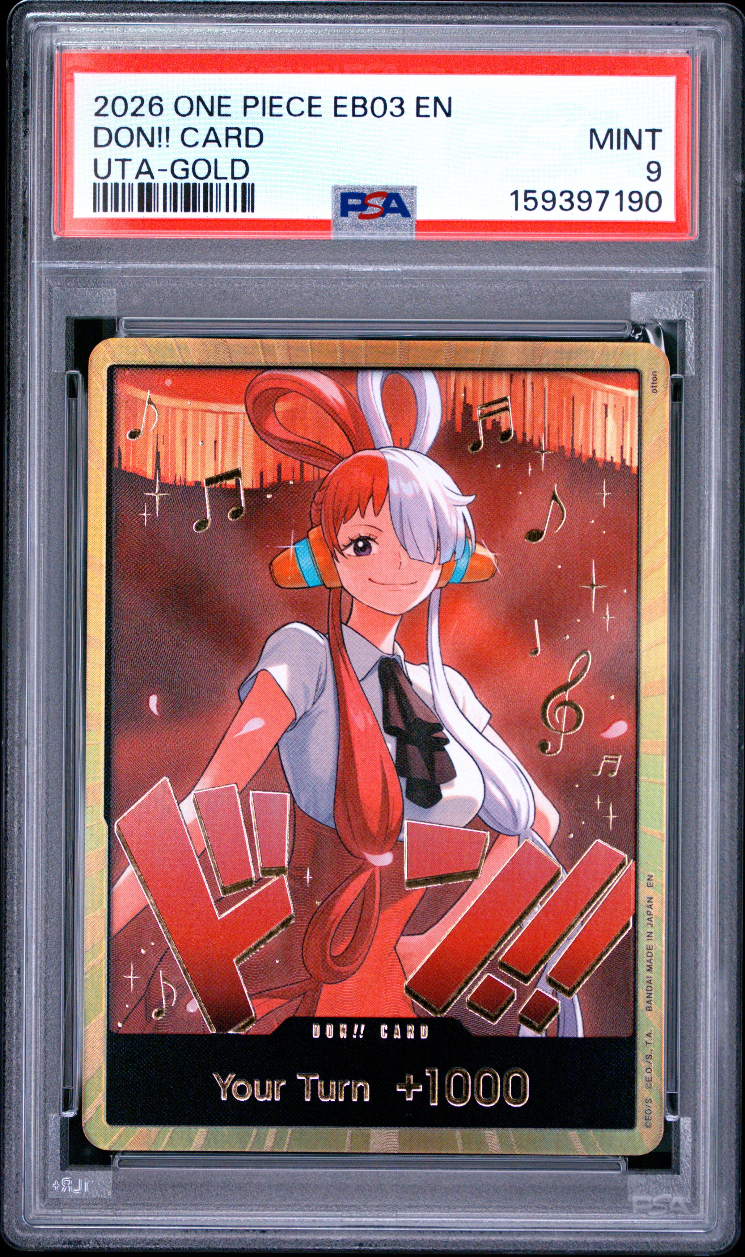 2026 #Na Don!! Card PSA 9 One Piece Eb03-Extra Booster -One Piece Heroines Edition-