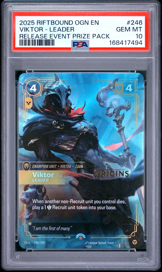 2025 #246 Viktor - Leader PSA 10 Riftbound: League of Legends Ogn-Origins