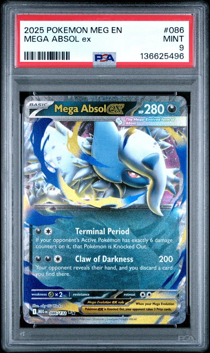 2025 #086 Mega Absol EX PSA 9 Meg EN-Mega Evolution