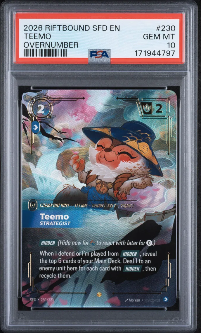 2026 #230 Teemo - Strategist PSA 10 Riftbound: League of Legends Sfd-Spiritforged