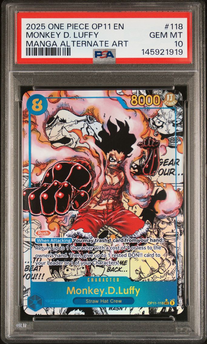 2025 #118 Monkey D. Luffy PSA 10