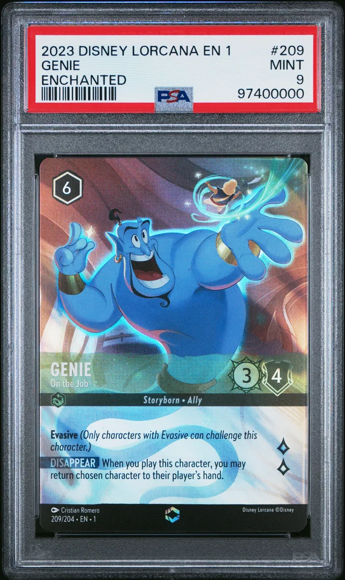 2023 #209 Genie - on the Job PSA 9 Disney Lorcana EN 1-the First Chapter