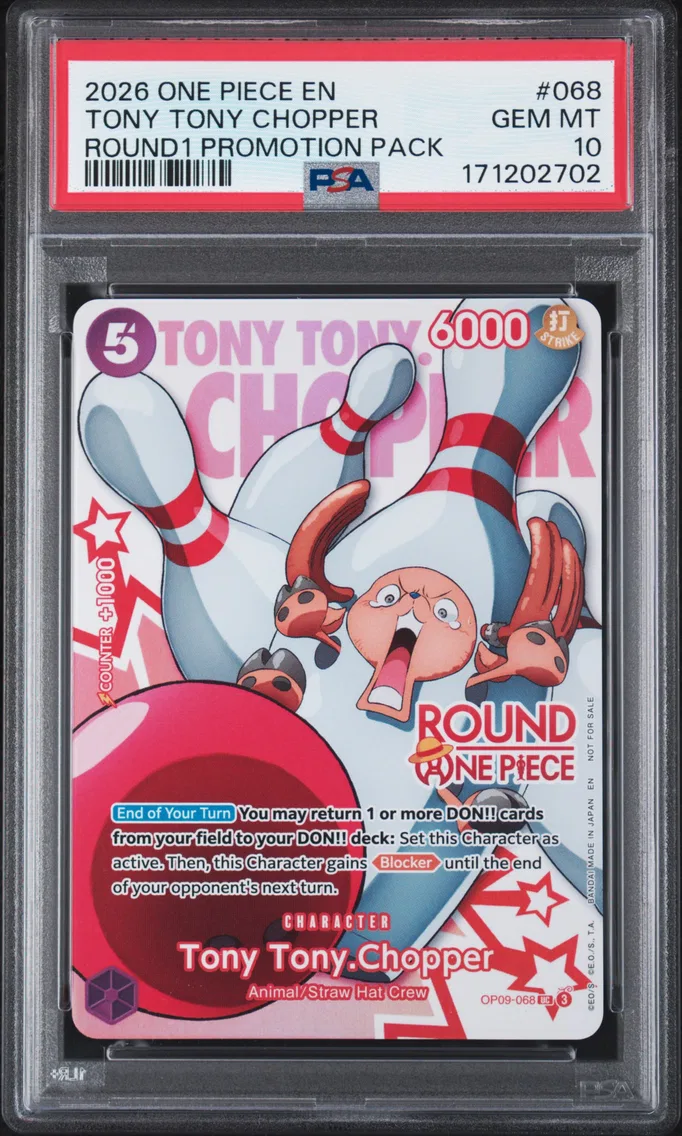 2026 #068 Tony Tony Chopper PSA 10 One Piece ROUND1 Promotion Pack