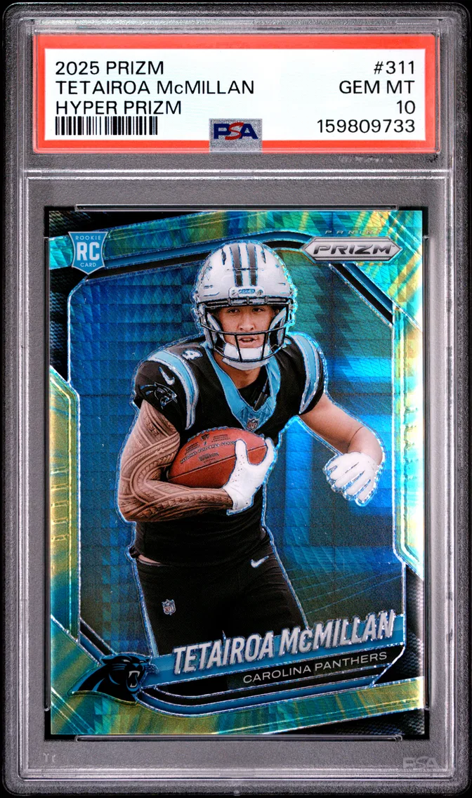 2025 #311 Tetairoa Mcmillan PSA 10 Panini Prizm