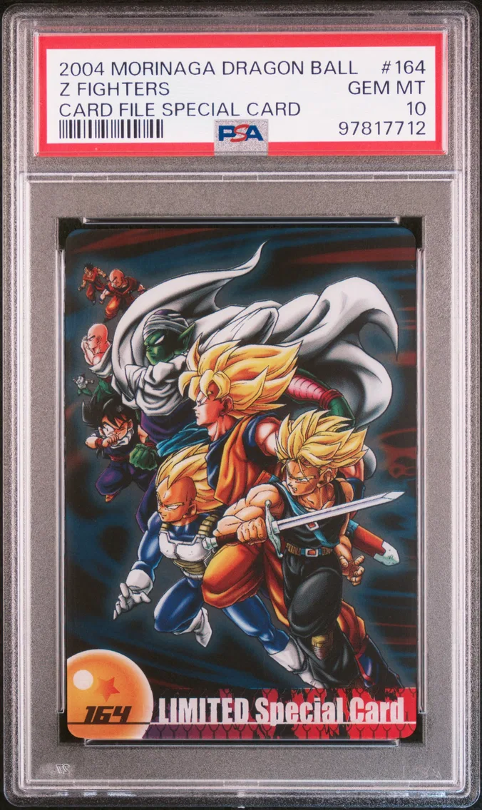 2004 #164 Z Fighters PSA 10 Dragon Ball Morinaga Japanese Card File Special Card