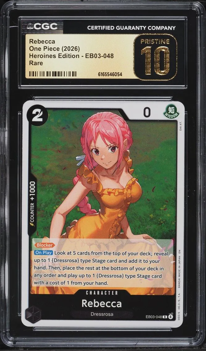 2026 One Piece Heroines Edition Rebecca #EB03-048 CGC 10 PRISTINE