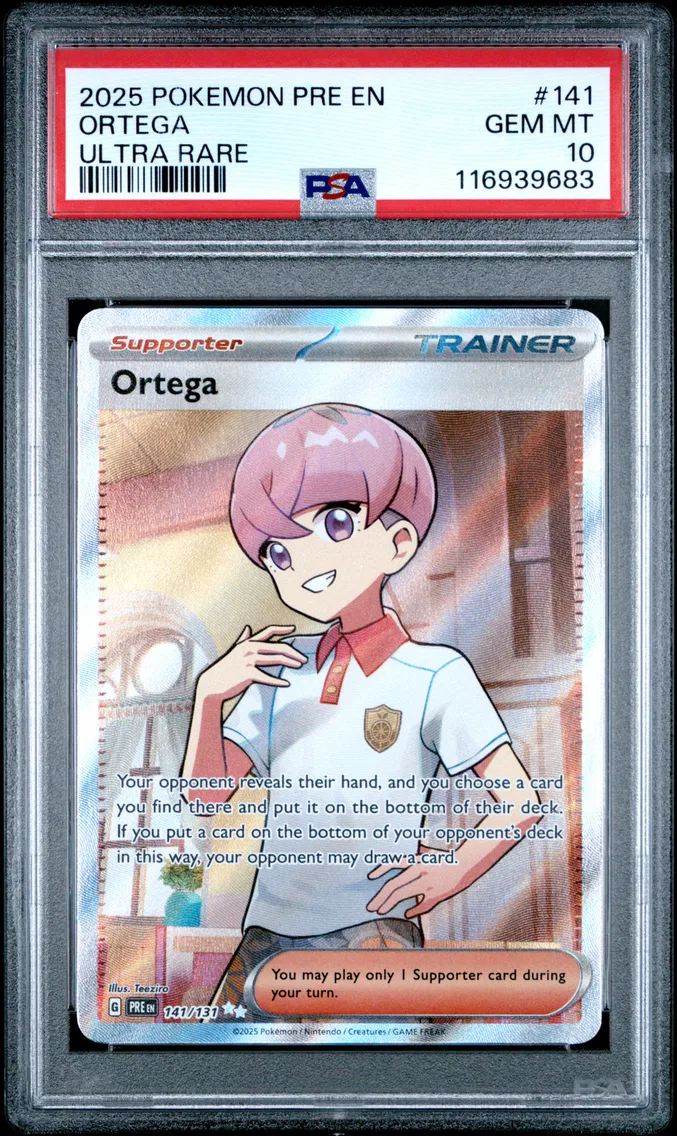 2025 #141 Ortega PSA 10 Pre EN-Prismatic Evolutions