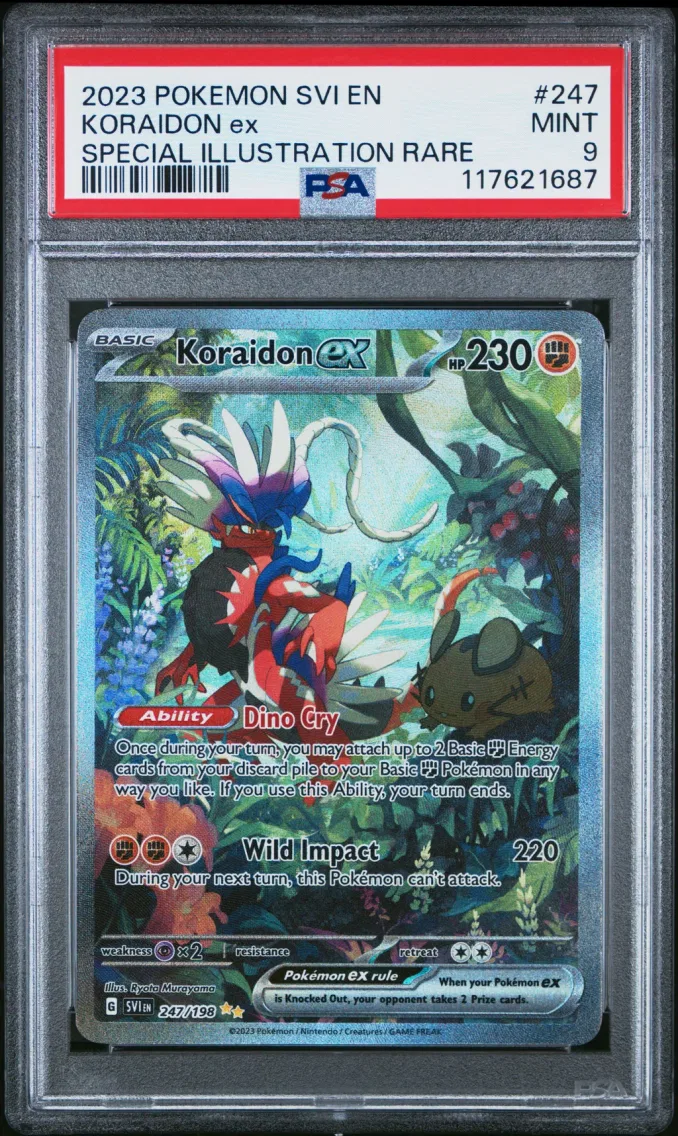 2023 #247 Koraidon EX PSA 9 Svi EN-Scarlet & Violet