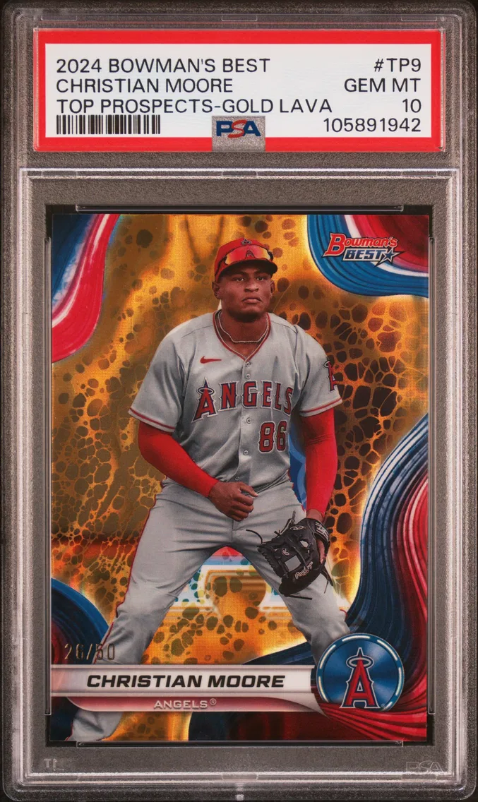 2024 #TP9 Christian Moore PSA 10 Bowman's Best Top Prospects