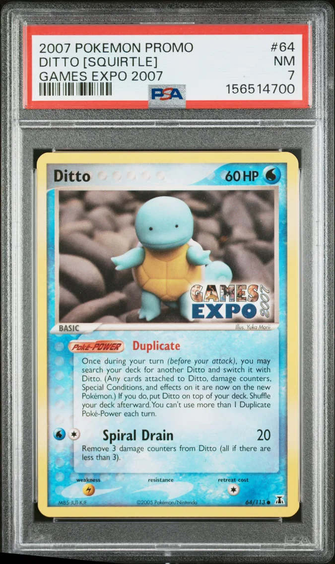 2007 #64 Ditto [Squirtle] PSA 7 