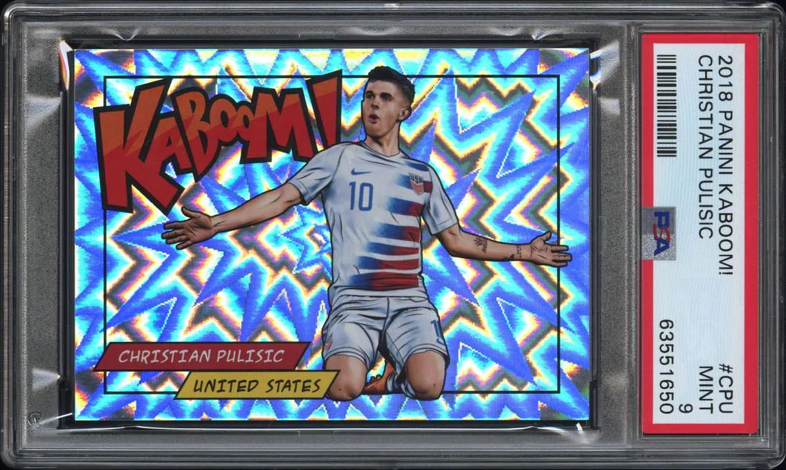 2018 #CPU Christian Pulisic PSA 9 Panini Kaboom!