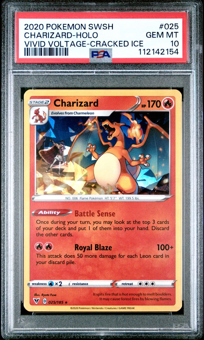 2020 #025 Charizard-Holo PSA 10 Sword & Shield Vivid Voltage Pokemon