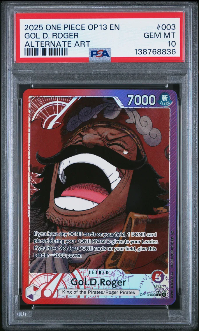2025 #003 Gol D. Roger PSA 10 One Piece OP13-Carrying on His Will