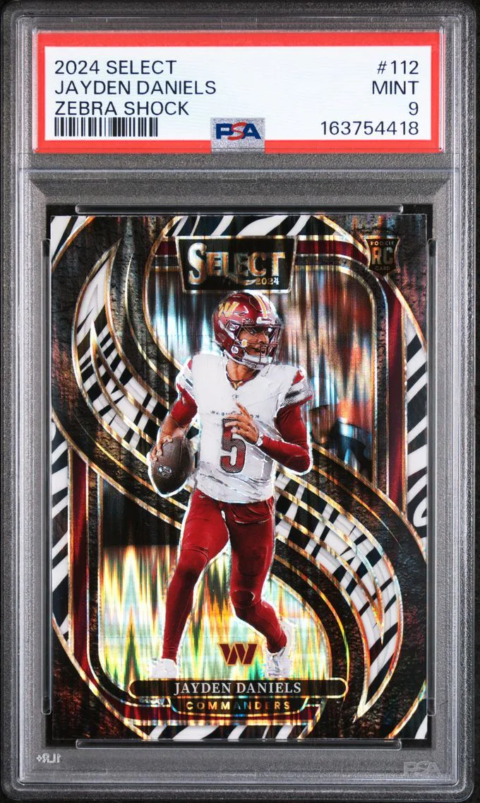 2024 #112 Jayden Daniels PSA 9 Panini Select