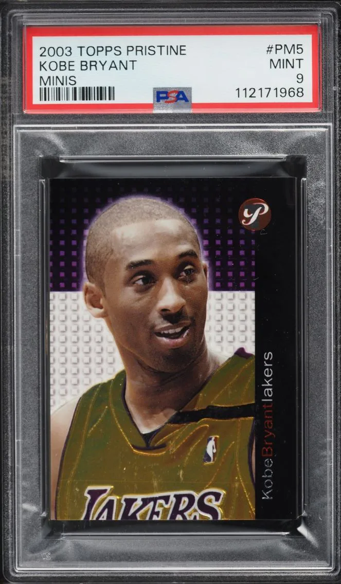 2003 #PM5 Kobe Bryant PSA 9 Topps Pristine Minis