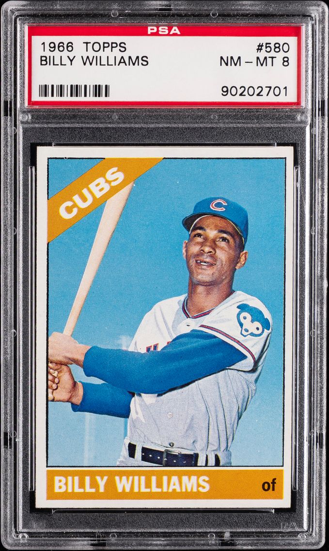 1966 #580 Billy Williams PSA 8 T