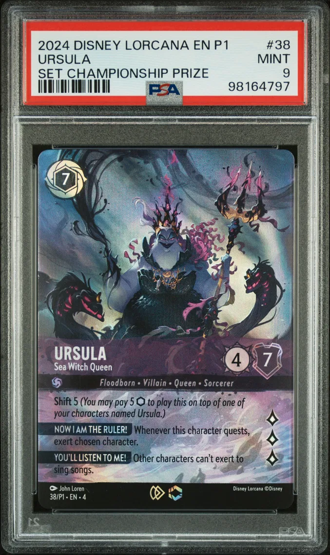 2024 #38 Ursula - Sea Witch Queen PSA 9 Disney Lorcana EN P1-Promo