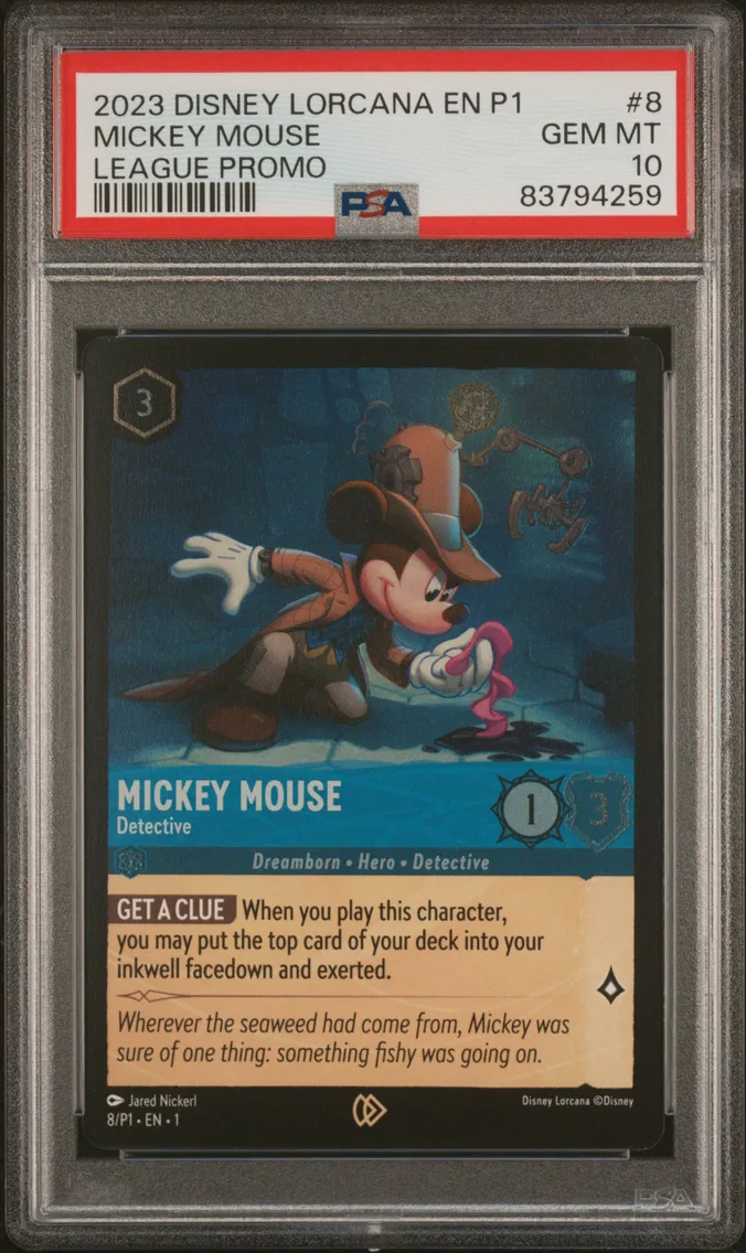 2023 #8 MICKEY MOUSE PSA 10 Disney Lorcana EN P1-Promo