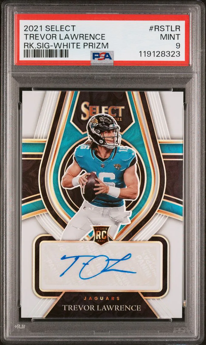 2021 #RSTLR Trevor Lawrence PSA 9 Panini Select Rookie Signatures