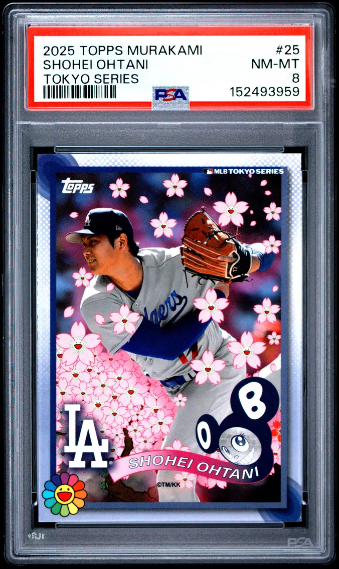2025 #25 Shohei Ohtani PSA 8 Topps Takashi Murakami + MLB World Tour Tokyo Series