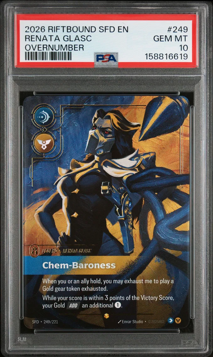 2026 #249 Renata Glasc - Chem-Baroness PSA 10 Riftbound: League of Legends Sfd-Spiritforged