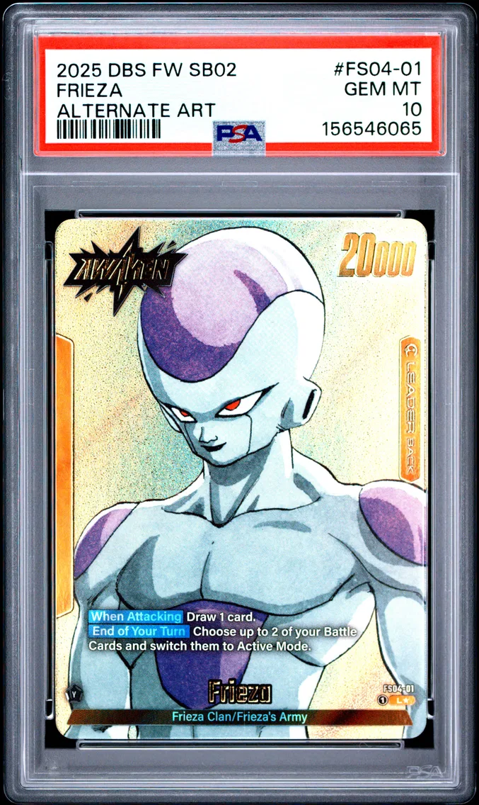 2025 #FS04-01 Frieza PSA 10 Dragon Ball Super Card Game Fusion World Manga Booster 02