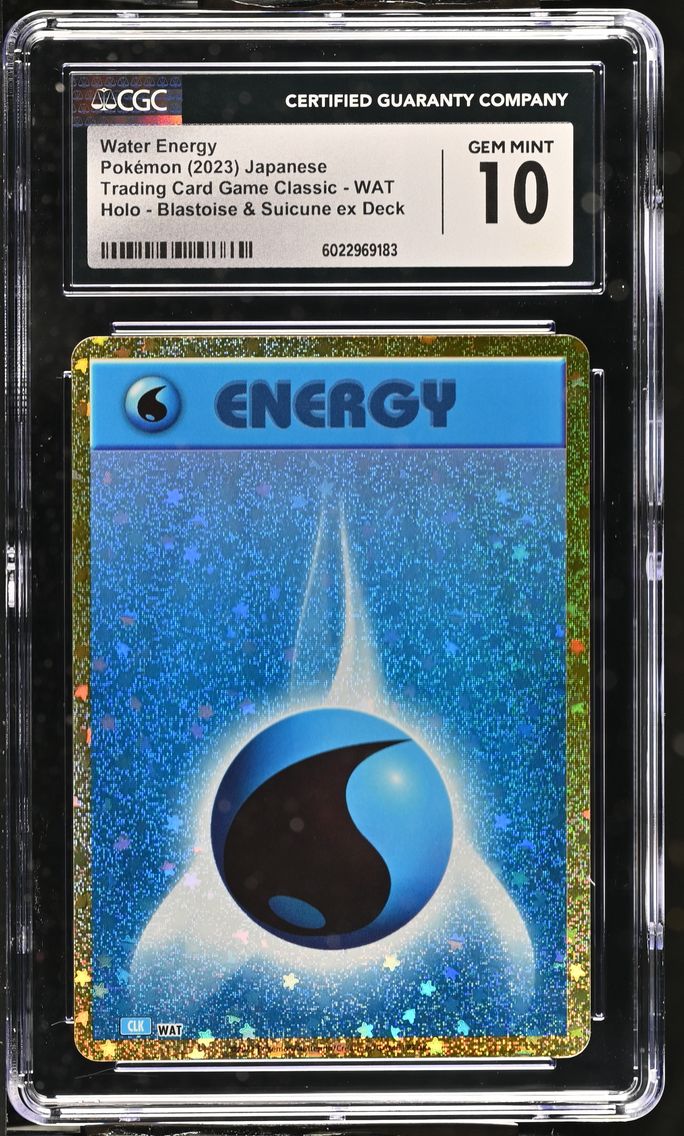2023 #WAT Water Energy CGC 10 Trading Card Game Classic - CLF, CLL, CLK - Japanese