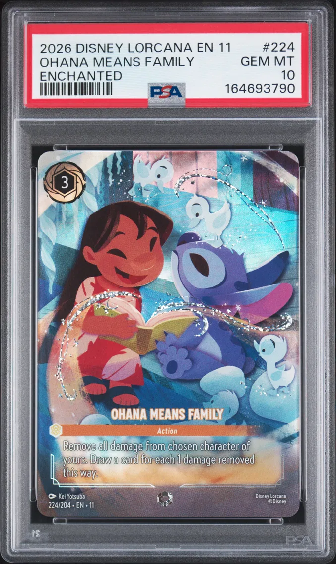 2026 #224 Ohana Means Family PSA 10 Disney Lorcana EN 11-Winterspell