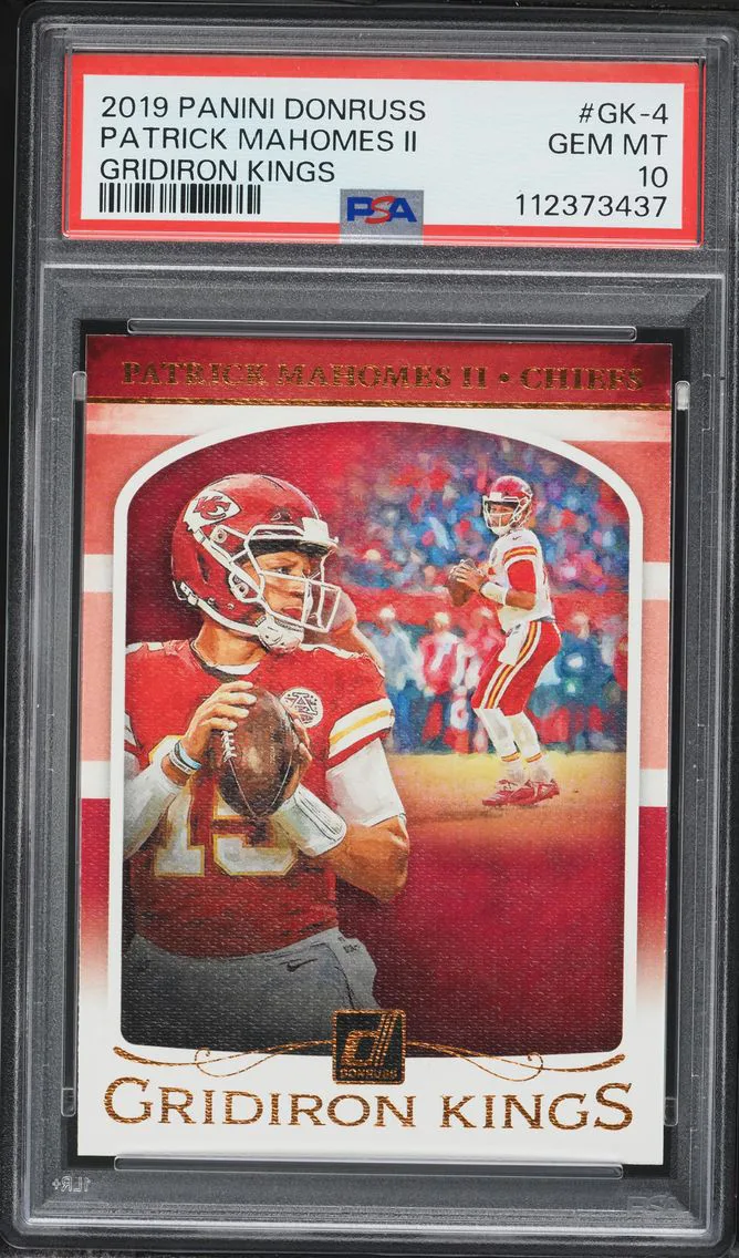 2019 #GK-4 Patrick Mahomes II PSA 10 Panini Donruss Gridiron Kings Football
