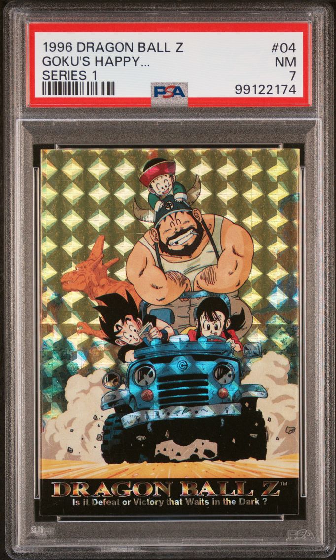 1996 #04 Goku's Happy Fun-Loving Family PSA 7 Dragon Ball Z Series 1