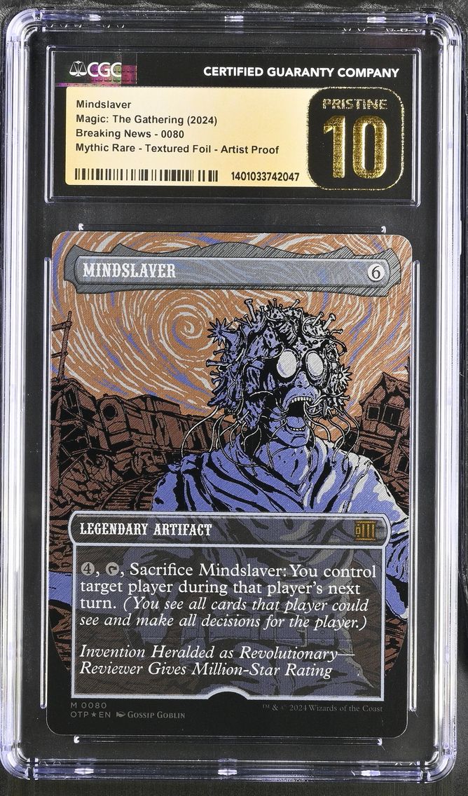 2024 #80 Textured Foil Artist Proof Mindslaver CGC 10 MTG Breaking News