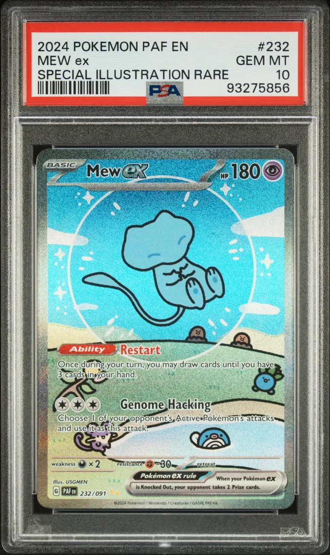 2024 #232 Mew EX PSA 10 Paf EN-Paldean Fates