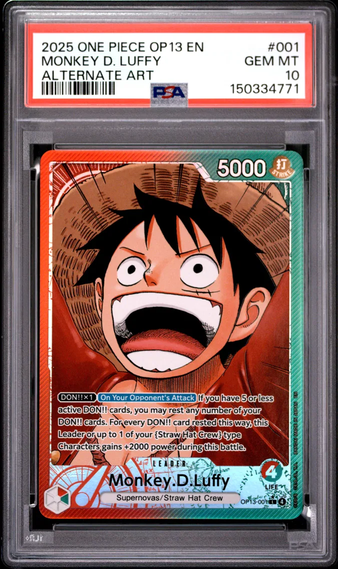 2025 #001 Monkey D. Luffy PSA 10