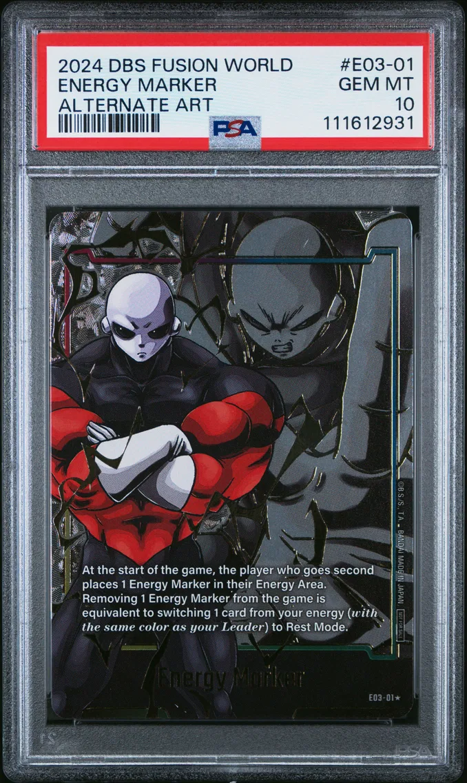 2024 #E03-01 Energy Marker PSA 10 Dragon Ball Super Card Game Fusion World Energy Marker Pack 03
