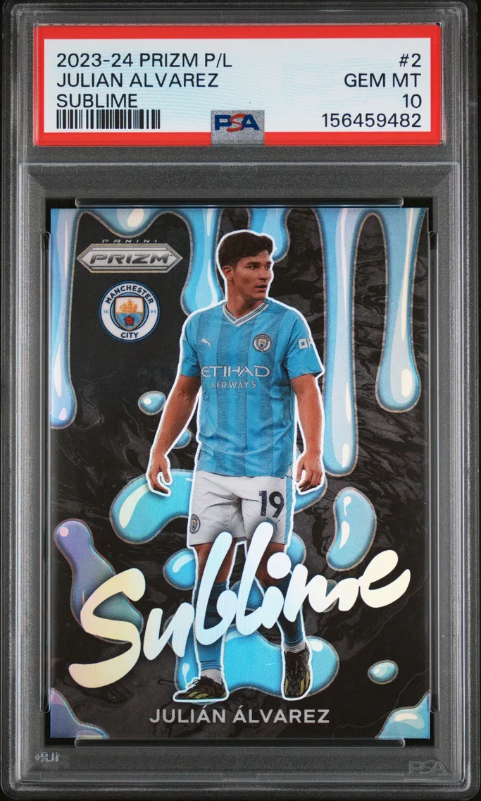 2023 #2 Julian Alvarez PSA 10 Panini Prizm Premier League Sublime