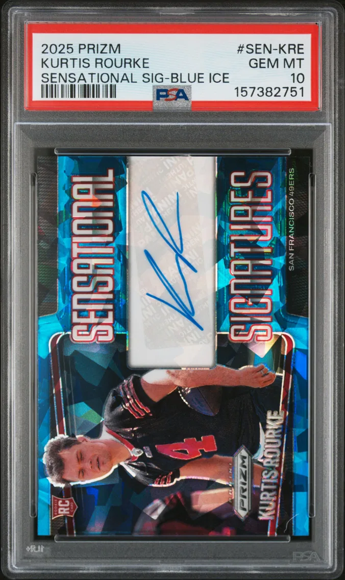 2025 #SEN-KRE Kurtis Rourke PSA 10 Panini Prizm Sensational Signatures
